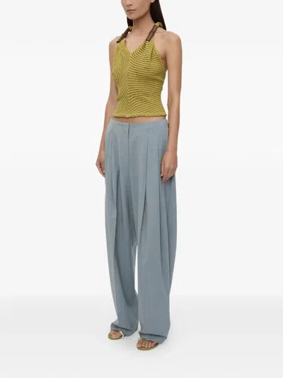 Christopher Esber Plinth Tailored Trousers In Blue