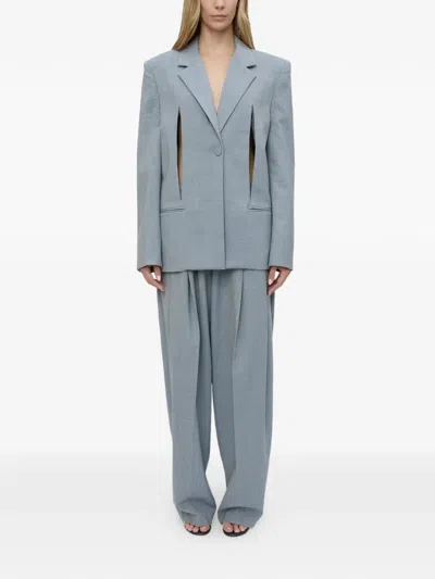 Christopher Esber Slashed Bikini Blazer In Blue