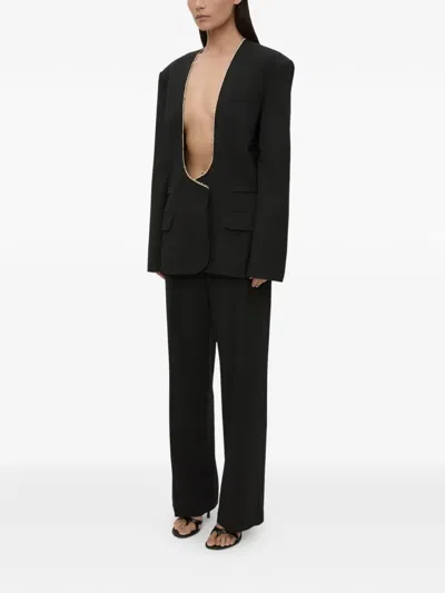 Christopher Esber Retract Shawl Blazer In Black
