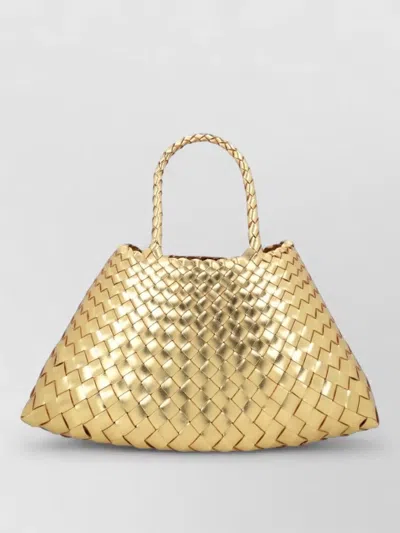 Dragon Diffusion Woven Tote Bag Featuring Structured Top Handles