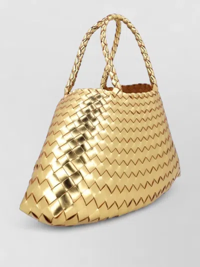 Dragon Diffusion Woven Tote Bag Featuring Structured Top Handles