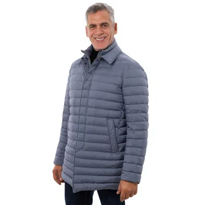 Herno Blue Polyester Jacket In Multi