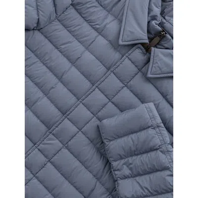 Herno Blue Polyester Jacket In Multi