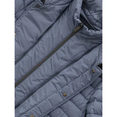 Herno Blue Polyester Jacket In Multi