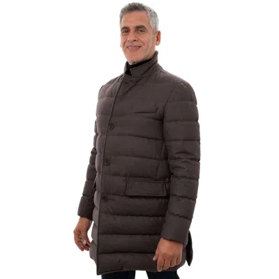 Herno Brown Wool Jacket In Brown