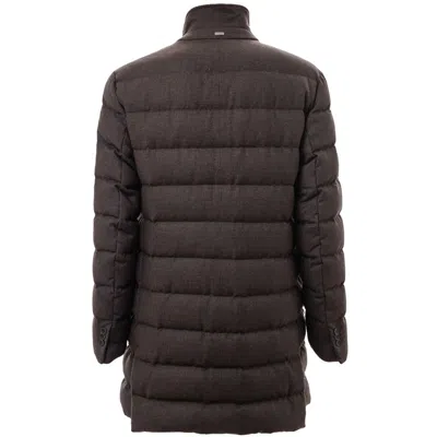 Herno Brown Wool Jacket In Brown