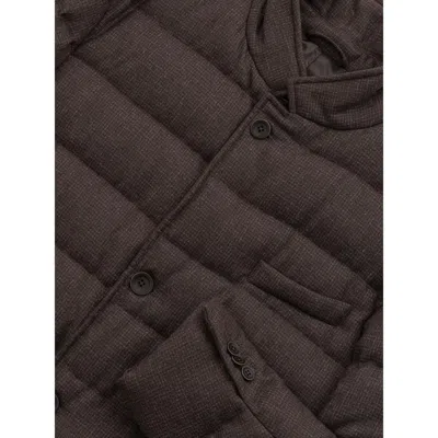 Herno Brown Wool Jacket In Brown