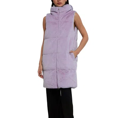 Herno Purple Polyamide Coat In Purple