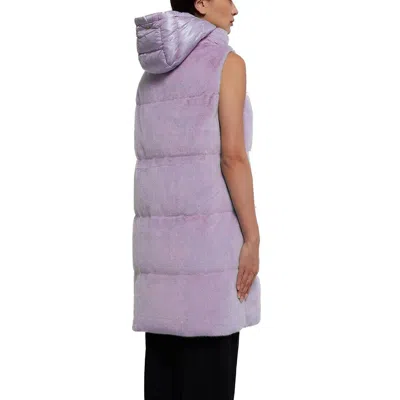 Herno Purple Polyamide Coat In Purple