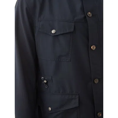 Lardini Blue Wool Men's Coat In Blue