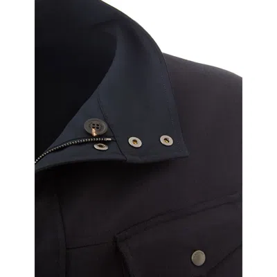 Lardini Blue Wool Men's Coat In Blue