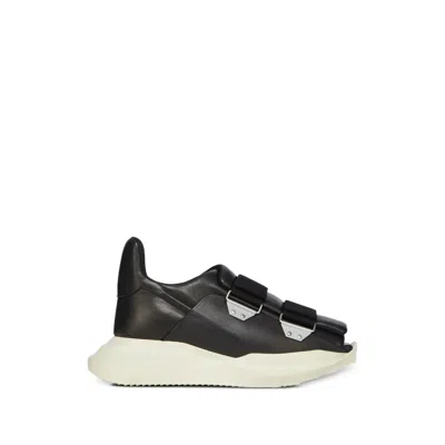 Rick Owens Burritogeth Sneakers Contrast Sole Round Toe In Black