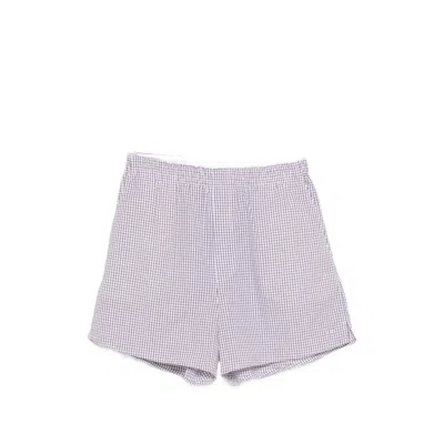 Apc A. P.c. Checked Shorts In Blue