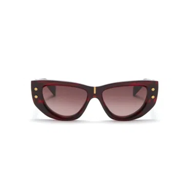 Balmain B-muse Geometric-frame Sunglasses In Brown