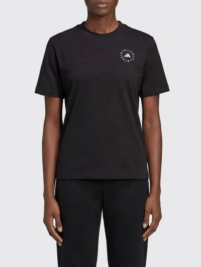 Adidas By Stella Mccartney Adidas By Stella Mc Cartney Logo Sporty T Shirt In Black