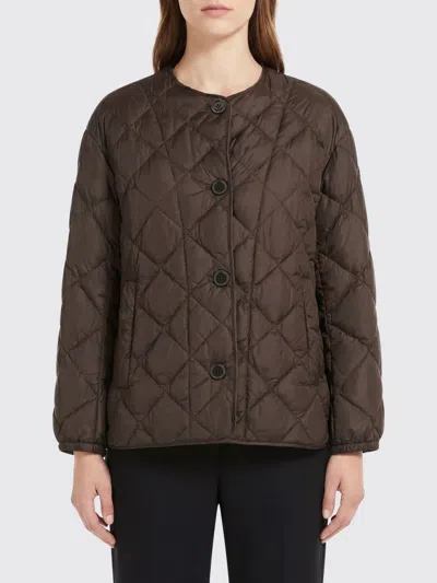 Max Mara The Cube Quilted Button Jacket In Brown