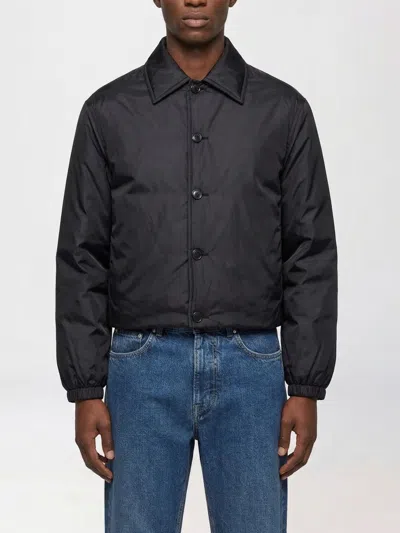 Jil Sander Polyester Padded Jacket Collared Design Cuffs In Black