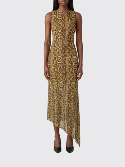 Marine Serre Python-print Asymmetrical Dress In Multi