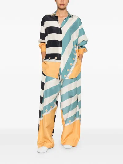 Loewe Silk Printed Shirt In Multi