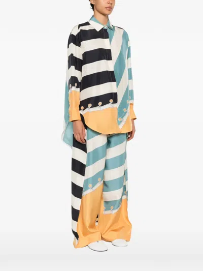 Loewe Silk Printed Shirt In Multi