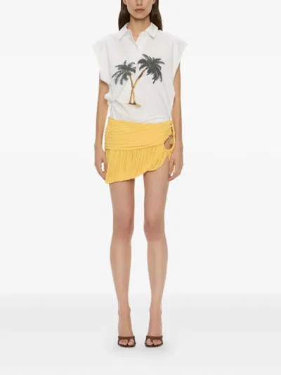 Christopher Esber Bubble Mini Skirt In White