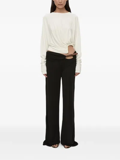 Christopher Esber Manto Long Sleeve Top In White