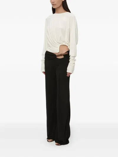 Christopher Esber Manto Long Sleeve Top In White