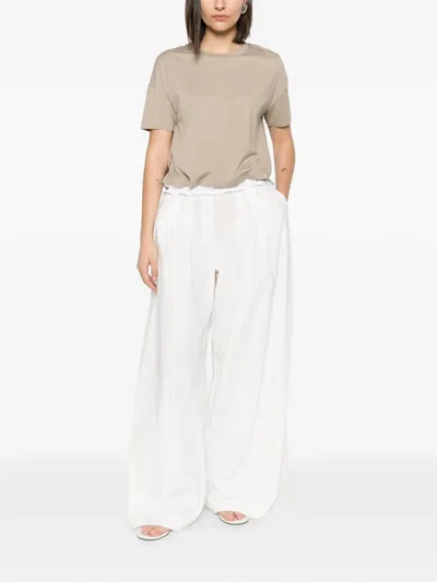 Herno Layered-hem T-shirt In Neutral