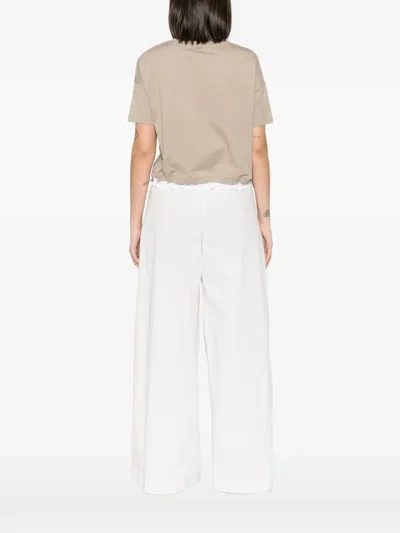 Herno Layered-hem T-shirt In Neutral