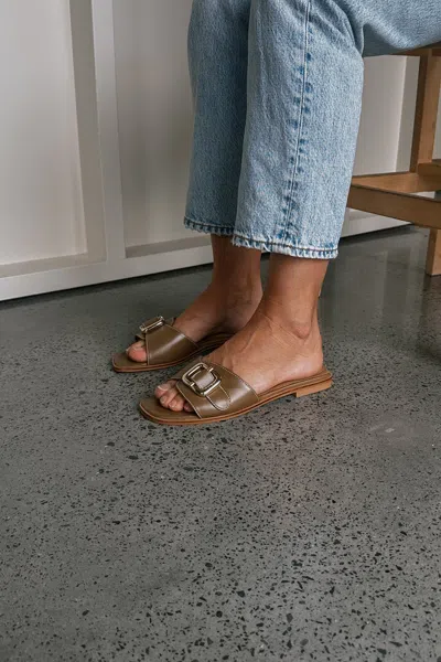 Flattered Mimi Leather Slide In Brown