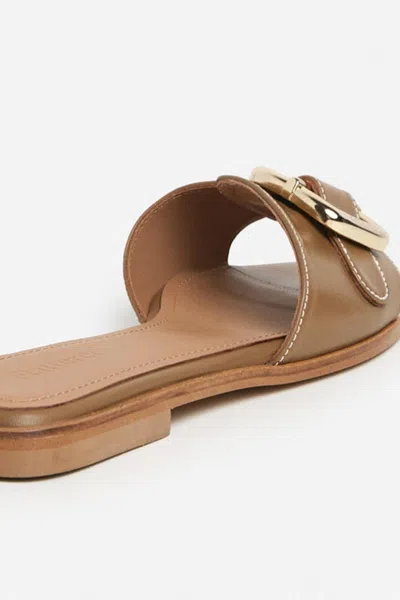 Flattered Mimi Leather Slide In Brown