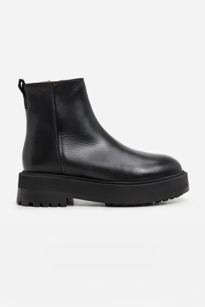 Flattered Assia Leather Boot In Black