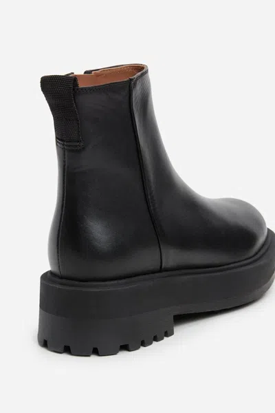Flattered Assia Leather Boot In Black