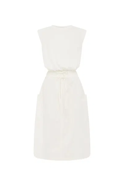 Rowie The Label Jessica Organic Midi Dress In Multi