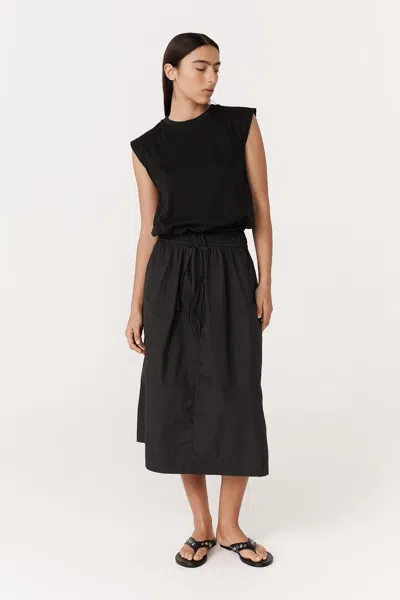 Rowie The Label Jessica Organic Midi Dress In Multi