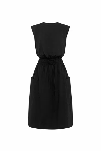 Rowie The Label Jessica Organic Midi Dress In Multi