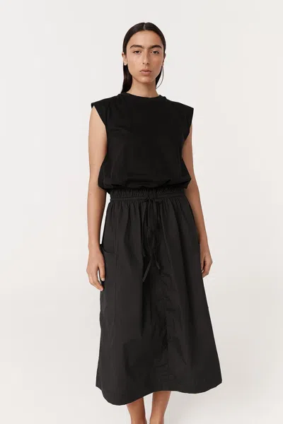 Rowie The Label Jessica Organic Midi Dress In Multi