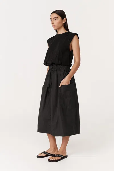 Rowie The Label Jessica Organic Midi Dress In Multi