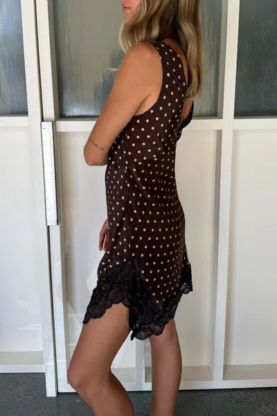 Rowie The Label Annie Silk Mini Dress In Multi