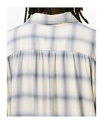 Our Legacy Off-white Drift Shirt In Blue