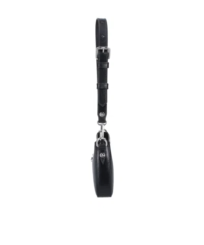 Vivienne Westwood Tasha Shoulder Phone Bag Faux Leather Black-3d-orb