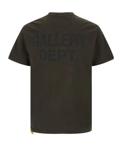 Gallery Dept. Logo-print Washed-effect T-shirt In Green