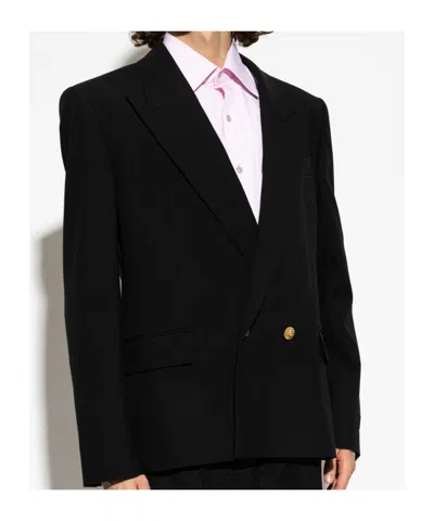 Balmain Long Sleeve Blazer In Black