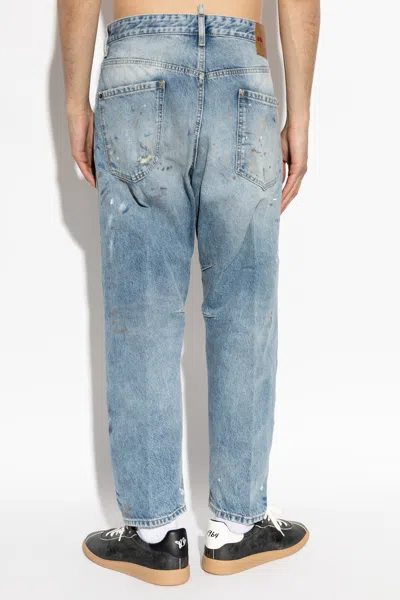 Dsquared2 Patchwork Jeans In Blue