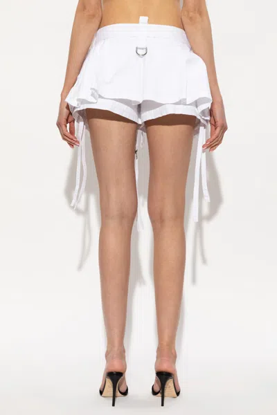 Dsquared2 Multipocket Cargo Shorts In White