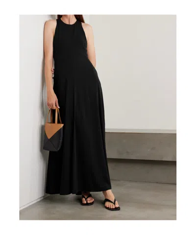 St Agni Cut Away Maxi Dress In Black
