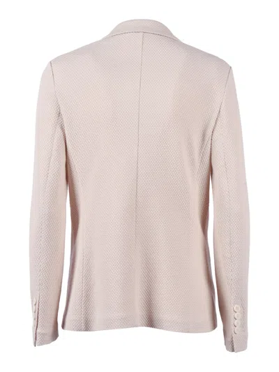 Circolo 1901 Pattern Buttoned Blazer In Pink