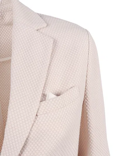 Circolo 1901 Pattern Buttoned Blazer In Pink