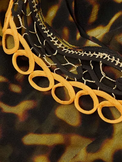 Christopher Esber Backless Pleated Dress In Multi