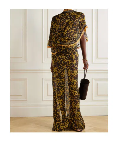 Christopher Esber Backless Pleated Dress In Multi